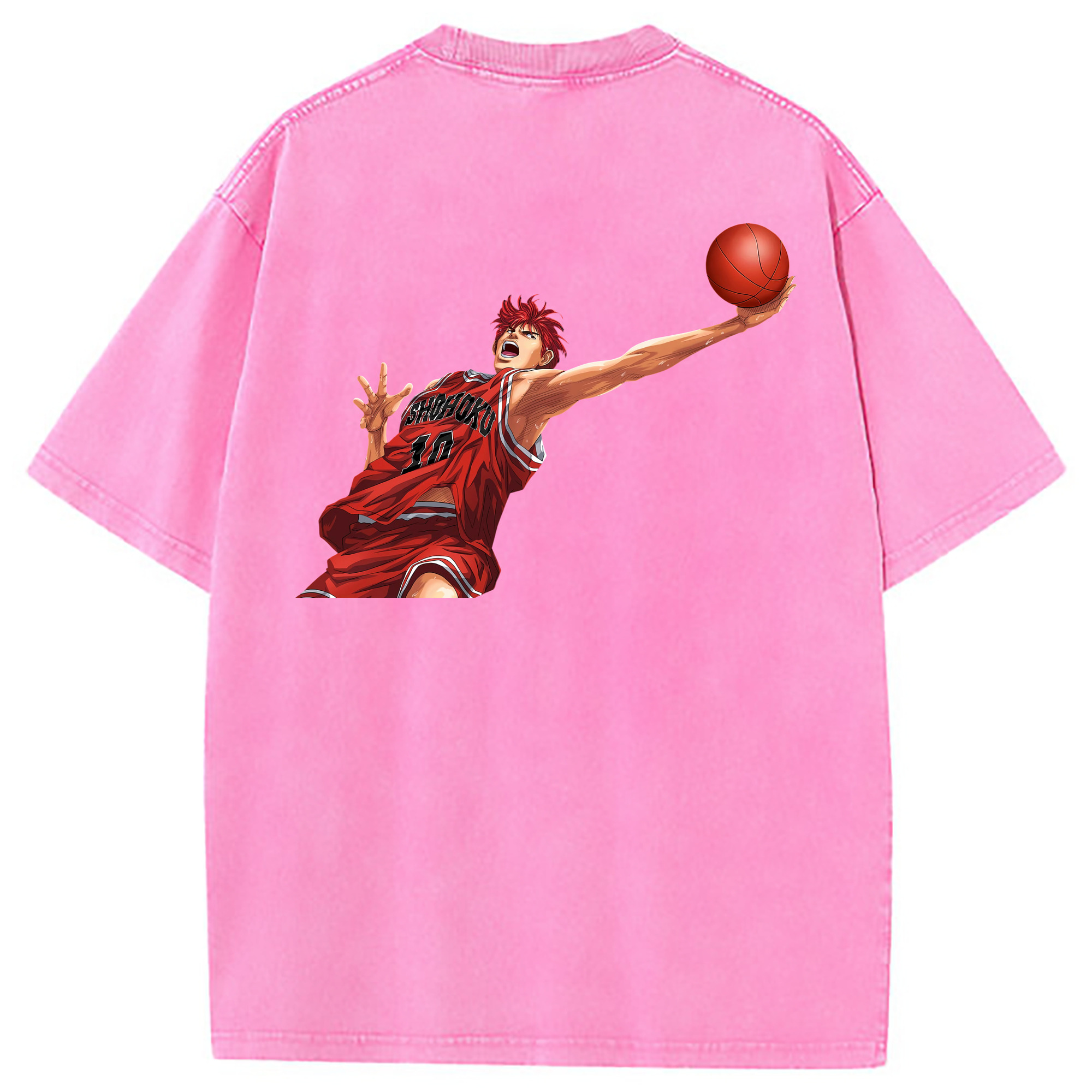 （画像用） SLAM DUNK／スラムダンク 綿100% ヴィンテージ風 半袖Tシャツ（背面プリント）